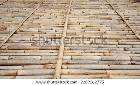 
Bamboo that is arranged neatly makes handicrafts from bamboo which are very beautiful