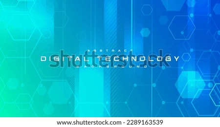 Digital technology speed connect blue green background, cyber nano information, abstract communication, innovation future tech data, internet network connection, Ai big data, line dot illustration Royalty-Free Stock Photo #2289163539