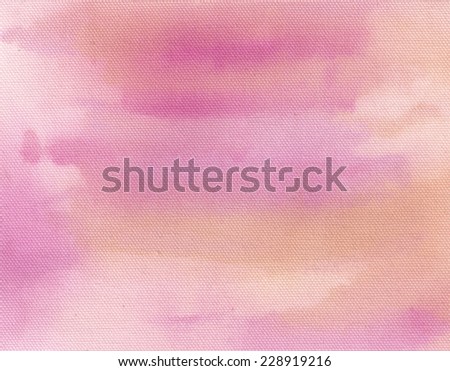 Pink watercolor abstraction background
