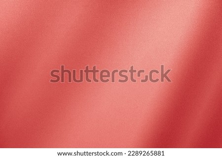 Light red orange peach silk satin fabric. Gradient. Coral pink color. Elegant luxury abstract background for design with lines, stripes. Drapery. Curtain. Soft folds. Silky shiny shimmery. Template. Royalty-Free Stock Photo #2289265881