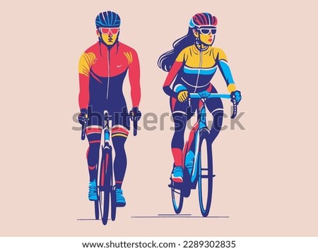 lustrations of people cycling to be healthy are visual representations of individuals engaging in the physical activity of cycling as a way to improve their health and well-being. These illustrations 