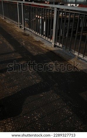 shadow bridge fence steel aesthetic 