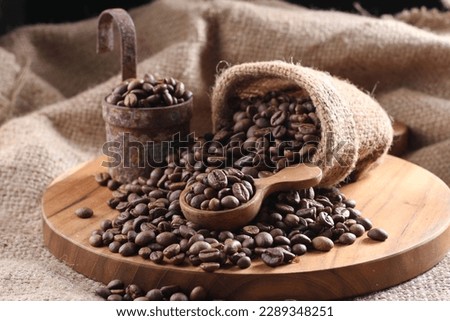 A coffee bean is a seed of the Coffea plant and the source for coffee. It is the pip inside the red or purple fruit. This fruit is often referred to as a coffee cherry. 