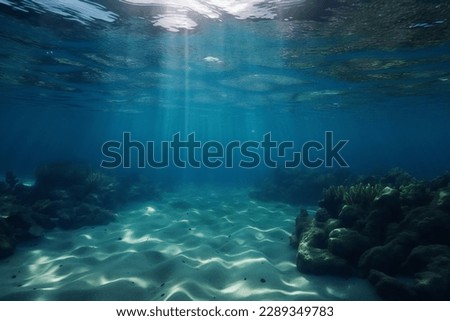 a photo of Underwater background with ripples and ripples Royalty-Free Stock Photo #2289349783