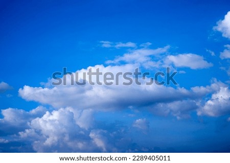 Shark-shaped Cloud in Blue Sky