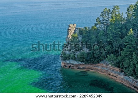Pictured Rocks Miner's Castle. Lake Superior National Lakeshore, Michigan.