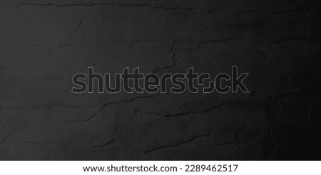 Black stone texture. Slate background. Dark grey black slate background. 