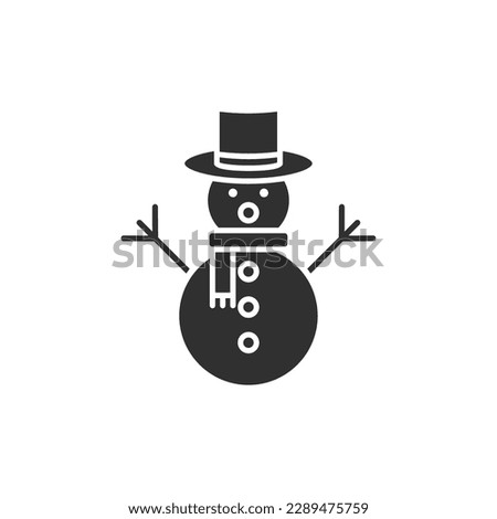 Snowman icon, isolated Snowman sign icon, vector illustration