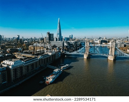 Aerial Photo of Tower Bridge in London
