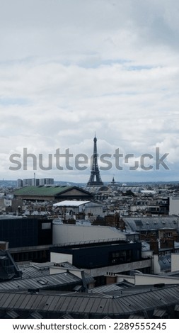 the city of Paris as seen from above