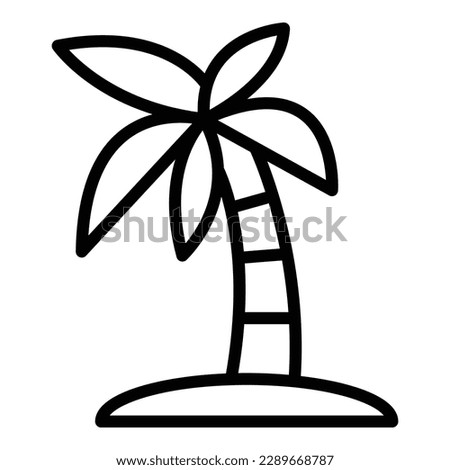 Desert palm tree icon outline vector. Arab camel. Camp arabic