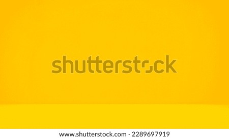 Yellow Background Minimal Corner Kitchen Table Product Stage Patter Loft Cement Summer Gold Spring Scene Autumn Wall Space Template Mockup Tropical Desk Floor Bar Concrete Podium Cosmetic Studio. Royalty-Free Stock Photo #2289697919