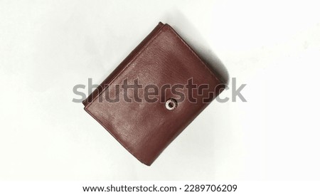 A photo of the wallet taken from above on a white background
