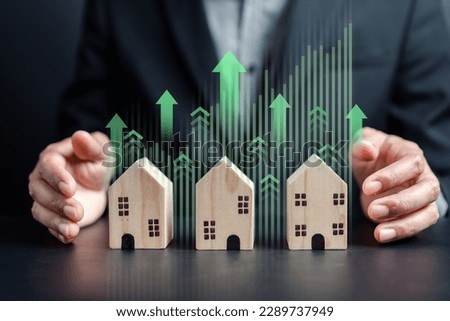 Property and Real Estate Interest best rate, Owner house finance loan increase.investment planning.business real estate.profit of banking. investor strategy.