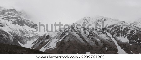 snow covered peaks in himalayas