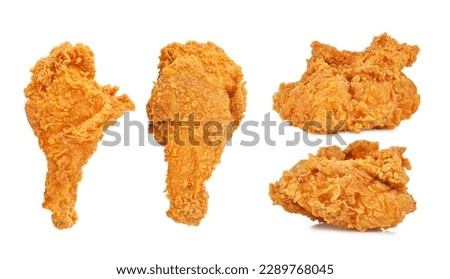 Fried chicken isolated on white background. Royalty-Free Stock Photo #2289768045