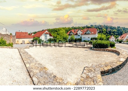 Old city of Jagsthausen, germany 