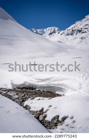 Cross-country skiing trail in Tirol