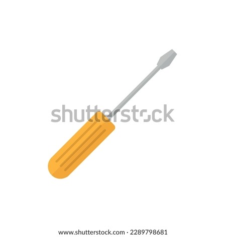 Screwdriver vector flat icon on white background