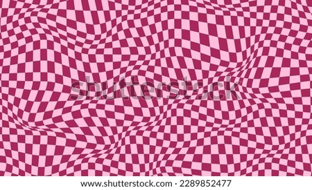 The layout of a geometric deformed pattern. Template for banner, poster, postcard and corporate design. The idea of interior and decorative creativity. Simple design