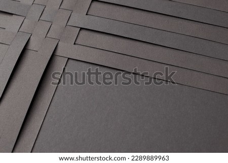 Abstract geometric black background with copy space