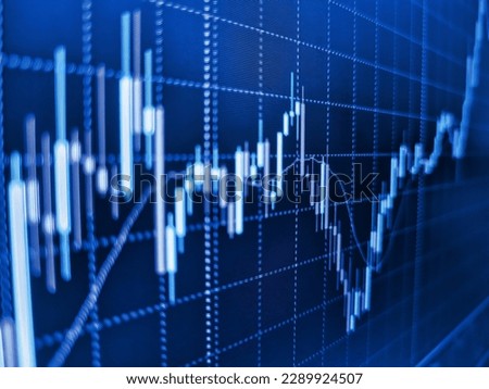The idea of investing money to grow. Financial statistic analysis on dark background with growing financial charts Royalty-Free Stock Photo #2289924507