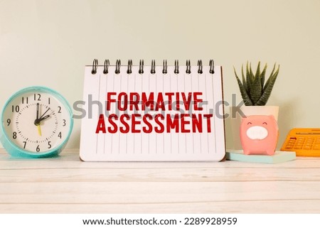 Formative Assessment text on paper in a beautiful envelope. Royalty-Free Stock Photo #2289928959