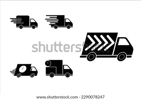 Delivery Transportation Courier Icon Vector