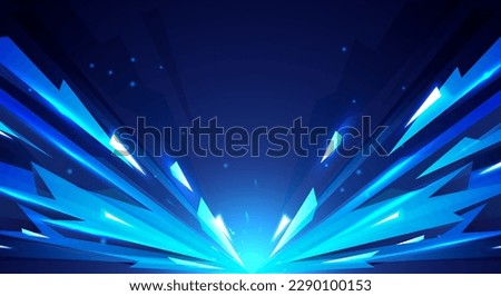 Abstract Striking Low Poly Ice Background Royalty-Free Stock Photo #2290100153
