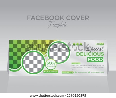 Food Facebook Cover Template design