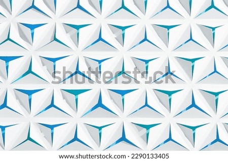Geometric abstract background. Paper with triangular cuts. Royalty-Free Stock Photo #2290133405