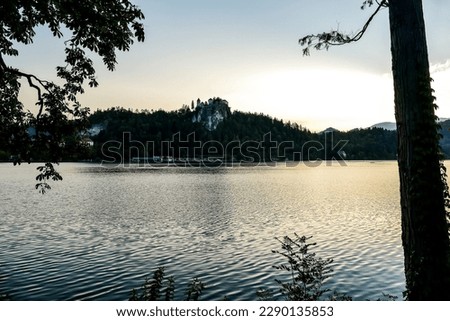 lake in autumn, beautiful photo digital picture