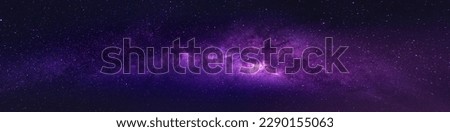 panorama of the Milky Way Galaxy with stars on night sky background. The Milky Way is the galaxy that contains our solar system. There was a disturbing light from the constellations. Royalty-Free Stock Photo #2290155063