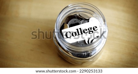 Money jar for savings and investment IRA 401k retirement or college rainy day 