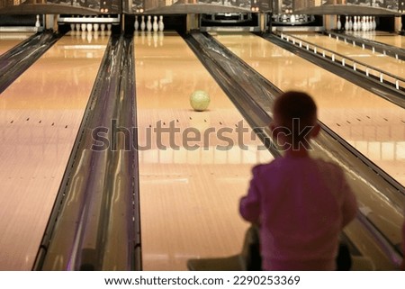 Bowling slide alley for kids and lanes