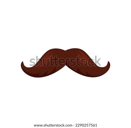 Concept Welcome to Mexico mustache. The illustration is a flat vector design featuring a concept of a black handlebar mustache that is commonly associated with Mexico. Vector illustration.
