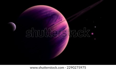 Planets in
 the dark space. Infinite Royalty-Free Stock Photo #2290275975