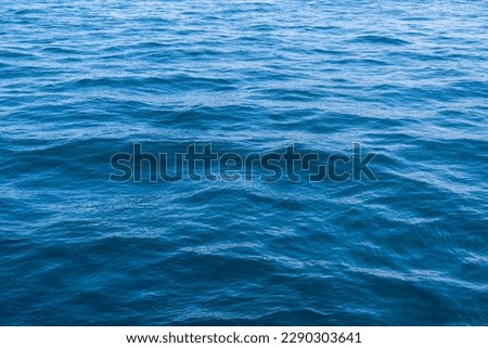 over the sea and the waves. Blue water asbstract. 
