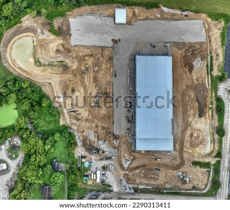 An accurate and detailed orthomosaic photo of a construction site in Teays Valley West Virginia comprised of 333 aerial images stiched together and processed.