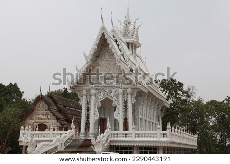 April 12, 2023, Chonburi, Thailand, Luang Pu Hok temple is named Wat Rat Rueangsuk. (Wat Map Lam Bit) located at Ban Bueng District, Chonburi Province