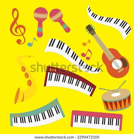 The musical instrument for entertain or festival concept
