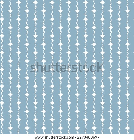 French blue floral french printed fabric border pattern for shabby chic home decor trim. Rustic farm house country cottage flower linen endless tape. Patchwork quilt effect ribbon edge. Royalty-Free Stock Photo #2290483697