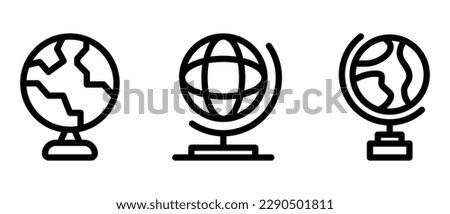 globe icon or logo isolated sign symbol vector illustration - high quality black style vector icons