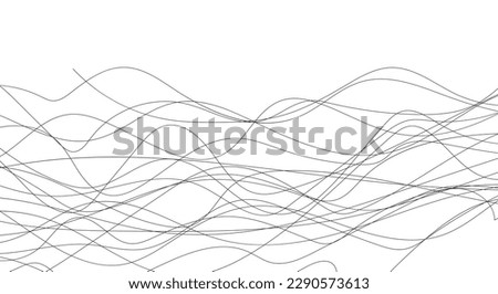 Modern Abstract Background. Abstract wave element for design. Wave with lines created using blend tool. Curved wavy line png 
