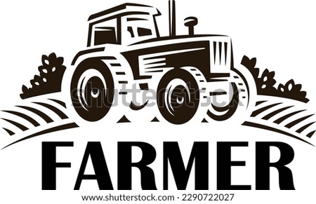 

Farm tractor logo design. Tractor logo for agricultural farming. Farm tractor logo design template Royalty-Free Stock Photo #2290722027