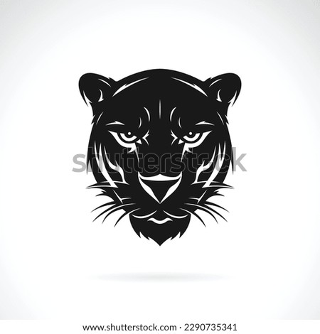Vector of a black panther head design on white background. Easy editable layered vector illustration. Wild Animals. Royalty-Free Stock Photo #2290735341
