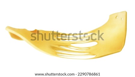 Melted cheese in the air on a white background Royalty-Free Stock Photo #2290786861