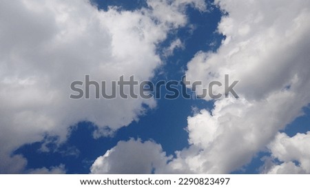 Very beautiful clouds with light blue clear sky