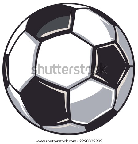 Simple Clip Art of Soccer Ball