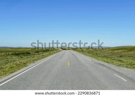 road and blue sky, beautiful photo digital picture